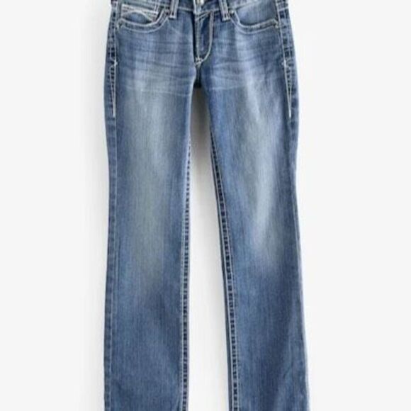 Ariat Real Denim Women’s Jeans Sz 30x34 Stretch Straight Western Cowgirl - Picture 1 of 8